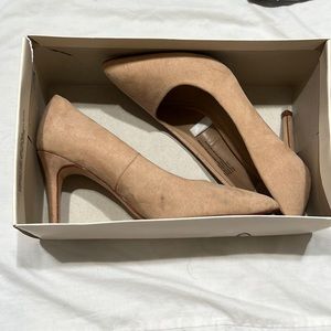 Beige women’s high heels